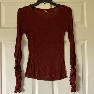 Free People long-sleeve shirt, size small